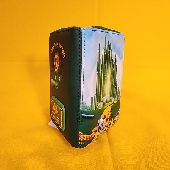 Loungefly Wizard of Oz Emerald City Zip Around Wallet GID NEW - Picture 12 of 13